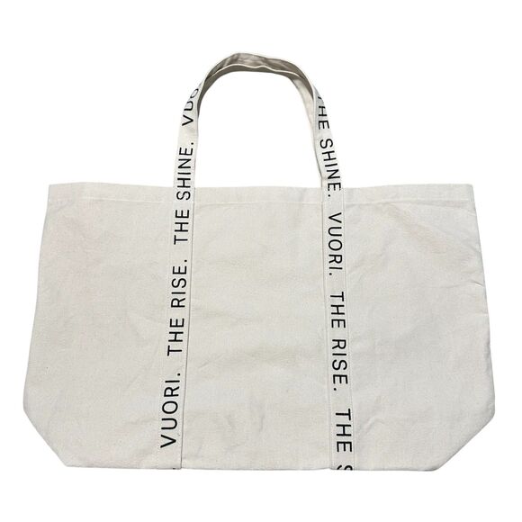 Vuori The Rise The Shine Limited Edition Reusable Canvas Tote Bag - Picture 1 of 11